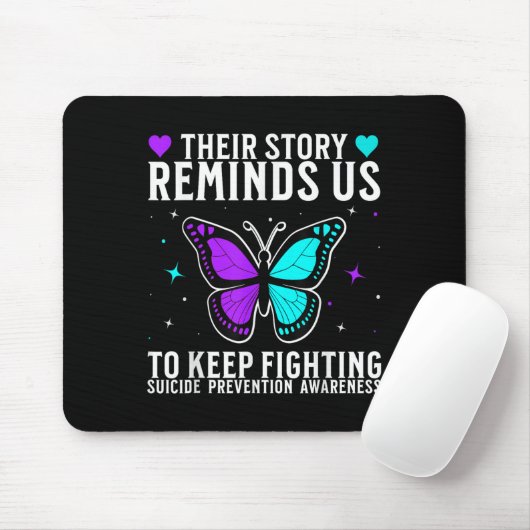 Suicide Awareness Suprt Suicide Prevention Awarene Mousepad (Mit Mouse)