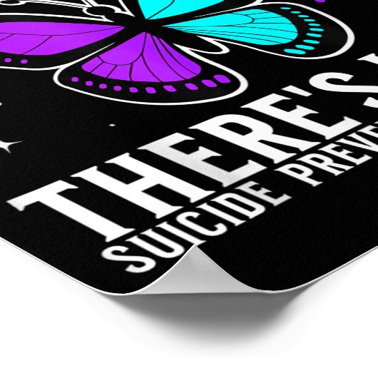 Suicide Awareness Suprt Suicide Prevention Awarene Poster (Ecke)