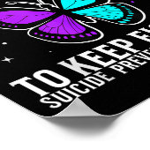 Suicide Awareness Suprt Suicide Prevention Awarene Poster (Ecke)