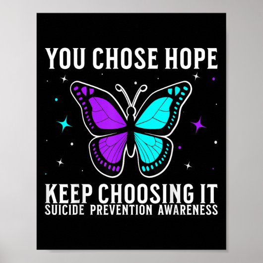 Suicide Awareness Suprt Suicide Prevention Awarene Poster (Vorne)