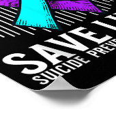 Suicide Awareness Suprt Suicide Prevention Awarene Poster (Ecke)