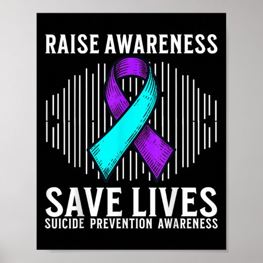 Suicide Awareness Suprt Suicide Prevention Awarene Poster (Vorne)