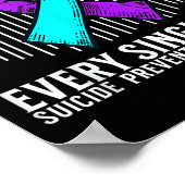 Suicide Awareness Suprt Suicide Prevention Awarene Poster (Ecke)