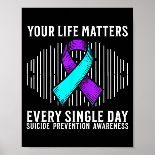 Suicide Awareness Suprt Suicide Prevention Awarene Poster (Vorne)