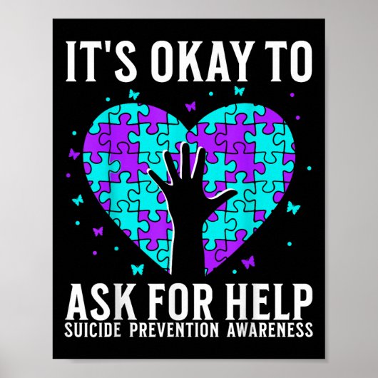 Suicide Awareness Suprt Suicide Prevention Awarene Poster (Vorne)