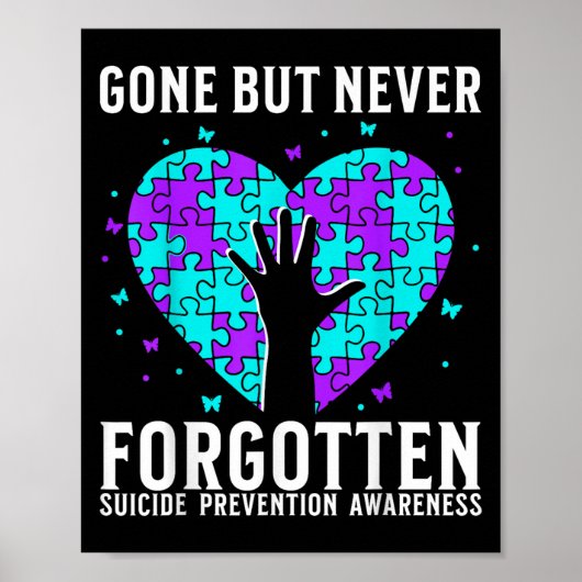 Suicide Awareness Suprt Suicide Prevention Awarene Poster (Vorne)