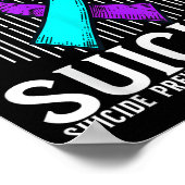 Suicide Awareness Suprt Suicide Prevention Awarene Poster (Ecke)