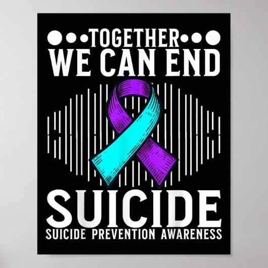 Suicide Awareness Suprt Suicide Prevention Awarene Poster (Vorne)