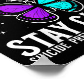 Suicide Awareness Suprt Suicide Prevention Awarene Poster (Ecke)