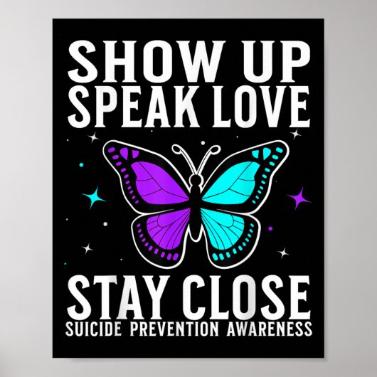 Suicide Awareness Suprt Suicide Prevention Awarene Poster (Vorne)