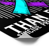 Suicide Awareness Suprt Suicide Prevention Awarene Poster (Ecke)