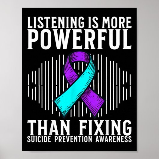 Suicide Awareness Suprt Suicide Prevention Awarene Poster (Vorne)