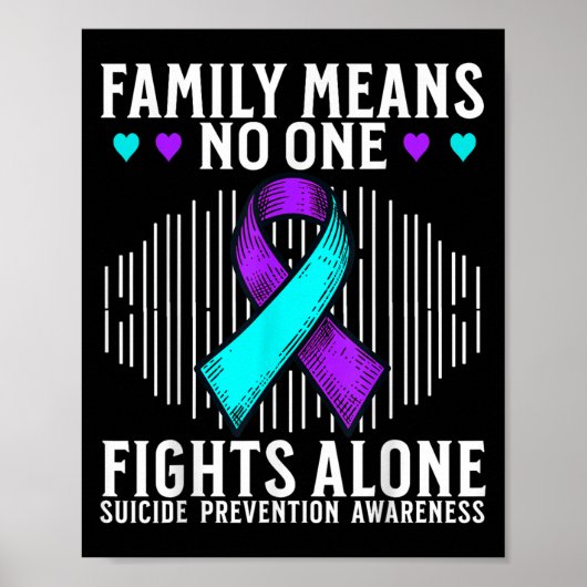 Suicide Awareness Suprt Suicide Prevention Awarene Poster (Vorne)