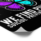 Suicide Awareness Suprt Suicide Prevention Awarene Poster (Ecke)