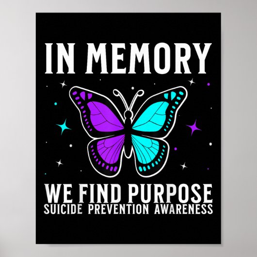 Suicide Awareness Suprt Suicide Prevention Awarene Poster (Vorne)