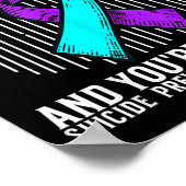 Suicide Awareness Suprt Suicide Prevention Awarene Poster (Ecke)
