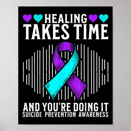 Suicide Awareness Suprt Suicide Prevention Awarene Poster (Vorne)