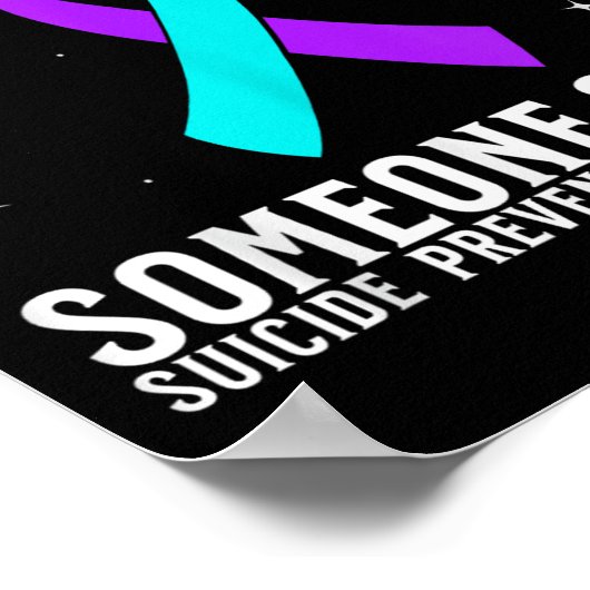 Suicide Awareness Suprt Suicide Prevention Awarene Poster (Ecke)