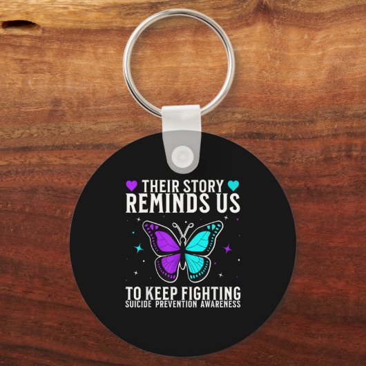 Suicide Awareness Suprt Suicide Prevention Awarene Schlüsselanhänger (Vorderseite)