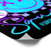 Suicide Awareness Teal & Purple Ribbon Suprt G Poster (Ecke)