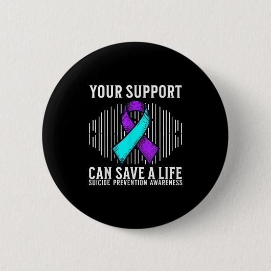 Suicide Awareness Warrior Suicide Prevention Aware Button (Vorderseite)