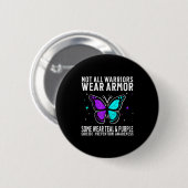 Suicide Awareness Warrior Suicide Prevention Aware Button (Vorne & Hinten)