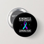 Suicide Awareness Warrior Suicide Prevention Aware Button (Vorne & Hinten)