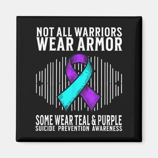 Suicide Awareness Warrior Suicide Prevention Aware Magnet (Vorne)