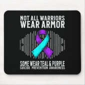Suicide Awareness Warrior Suicide Prevention Aware Mousepad (Vorne)