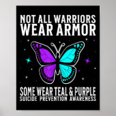 Suicide Awareness Warrior Suicide Prevention Aware Poster (Vorne)