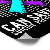 Suicide Awareness Warrior Suicide Prevention Aware Poster (Ecke)