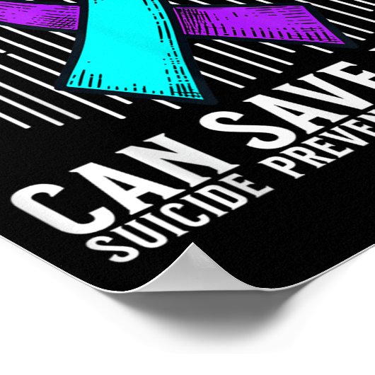 Suicide Awareness Warrior Suicide Prevention Aware Poster (Ecke)