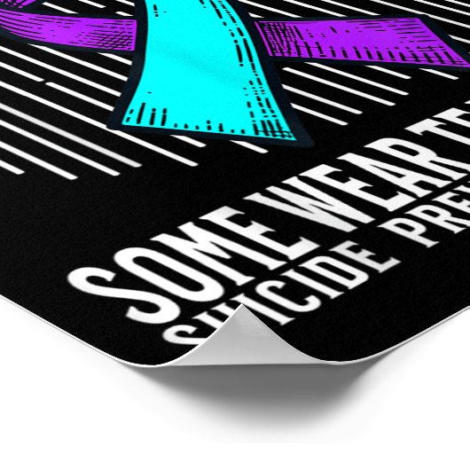 Suicide Awareness Warrior Suicide Prevention Aware Poster (Ecke)