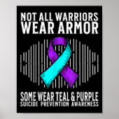 Suicide Awareness Warrior Suicide Prevention Aware Poster (Vorne)