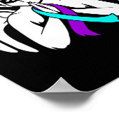 Suicide Awareness Wings Angel Ribbon Happy Support Poster (Ecke)