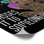 Suicide Doesn't Take Away The Pain It Pes It To So Poster (Ecke)