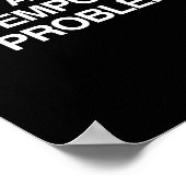 SUICIDE IST EINE STÄNDIGE LÖSUNG FÜR EINEN VORÜBER POSTER (Ecke)