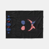 Suicide Prevention 988 Comma Messy Bun With Usa Fl Fleecedecke (Vorderseite (Horizontal))