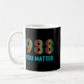 Suicide Prevention 988 Hotline 1  Kaffeetasse (Links)