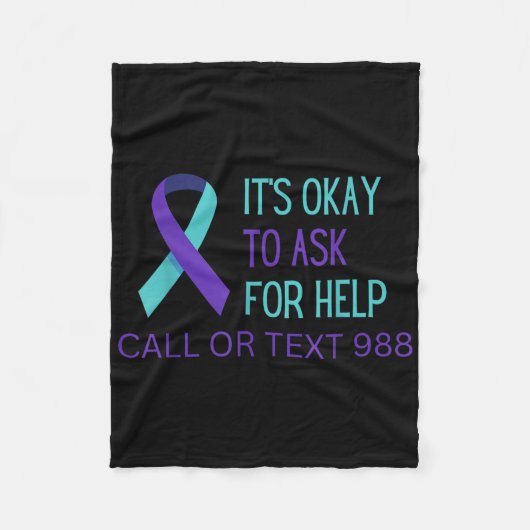 Suicide Prevention 988 Hotline Shirt 988 Suicide C Fleecedecke (Vorderseite)