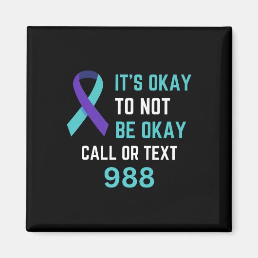 Suicide Prevention 988 Hotline Shirt 988 Suicide C Magnet (Vorne)