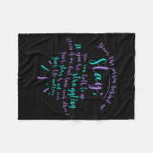 Suicide Prevention Advocate Person Behind The Caus Fleecedecke (Vorderseite (Horizontal))