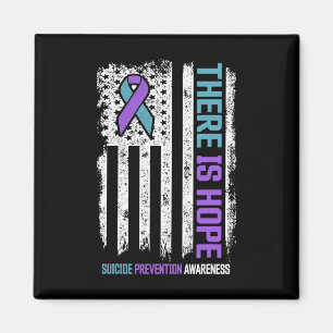 Suicide Prevention American Flag Hoffnung Suicide Magnet