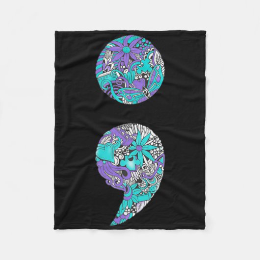 Suicide Prevention And Depression Awareness 3  Fleecedecke (Vorderseite)