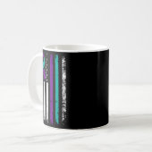 Suicide Prevention Awareness American Flag Ribbon  Kaffeetasse (Vorderseite Links)