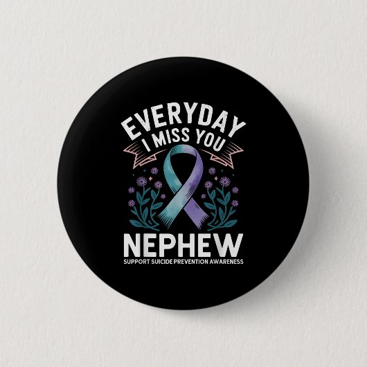 Suicide Prevention Awareness Aunts  Button (Vorderseite)