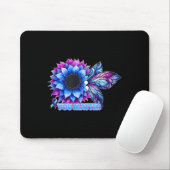 Suicide Prevention Awareness Butterfly Semicolon Mousepad (Mit Mouse)