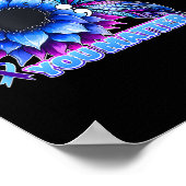 Suicide Prevention Awareness Butterfly Semicolon  Poster (Ecke)