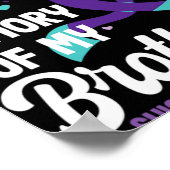 Suicide Prevention Awareness In Memory Of Brother Poster (Ecke)