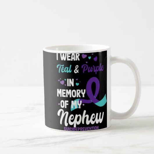 Suicide Prevention Awareness In Memory Of Nephew  Kaffeetasse (Rechts)